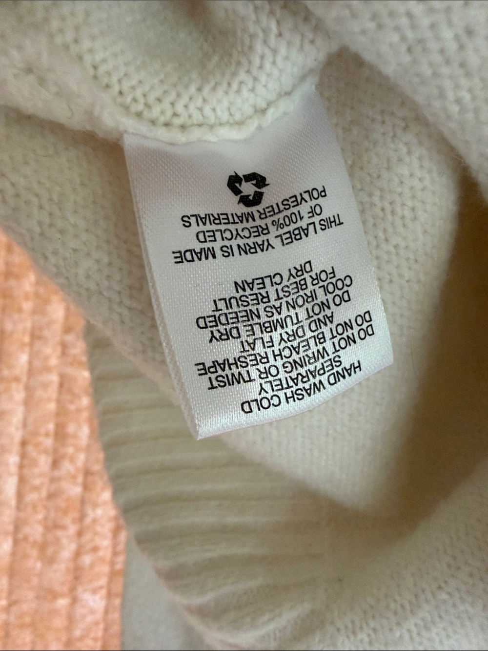 Off-Shoulder Rib-Trim Sweater - Cream Color - Picture 5 of 7